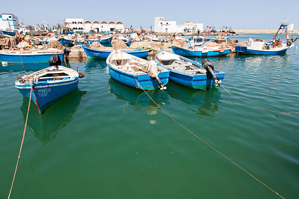 Nador port and waterfront boats