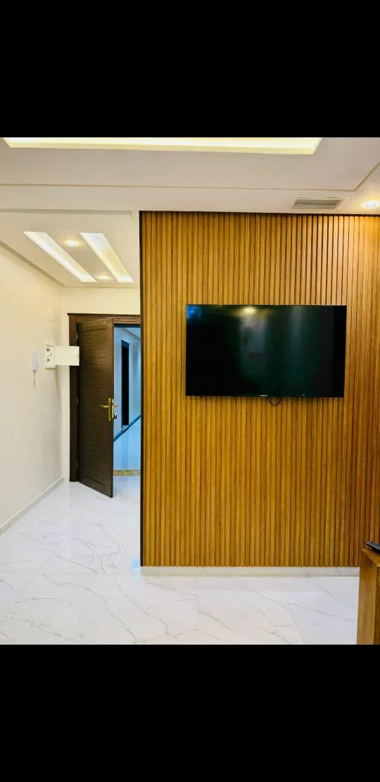 Living room television wall