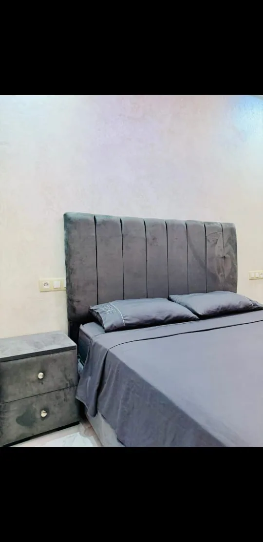 Grey bedroom detail
